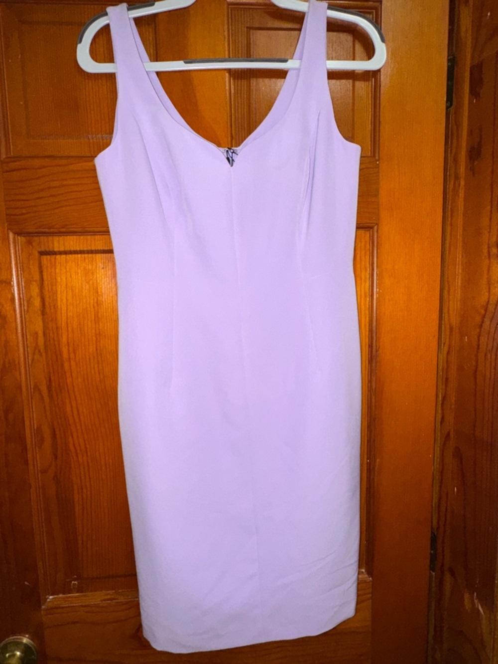 Milly Sleeveless Lilac Midi Sheath Dress
